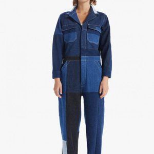 NWOT Mother The Fixer Second Nature Coverall Denim Jumpsuit 60% NWOT